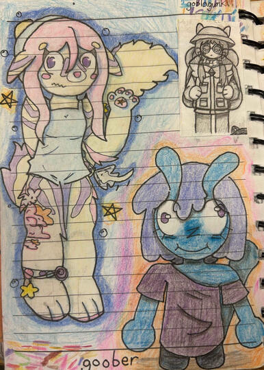 Goobermaxxing (I drew these in the dead of night)
